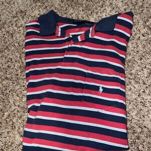 Men’s red white and blue polo size xl